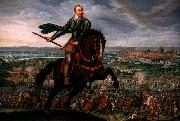 unknow artist Gustavus Adolphus of Sweden at the Battle of Breitenfeld